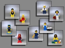 LEGO® Figuren - Rundreise Meer Kapitän Bootsbauer Taucher Schwimmer Matrose