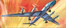Tupolew Tu-20 1:100 Master Modell / Plasticart 1017A, Original!