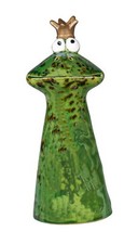 Gartenstecker Zaunhocker Frosch Keramik Deko Skulptur Figur Froschkönig Objekt