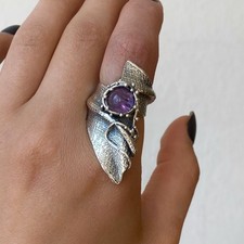 Großer Amethyst Ring