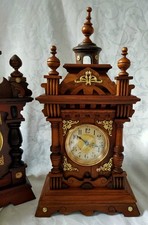 Schöner Pfeilkreuz/Junghans Gründerzeit Wecker bzw. Kaminuhr