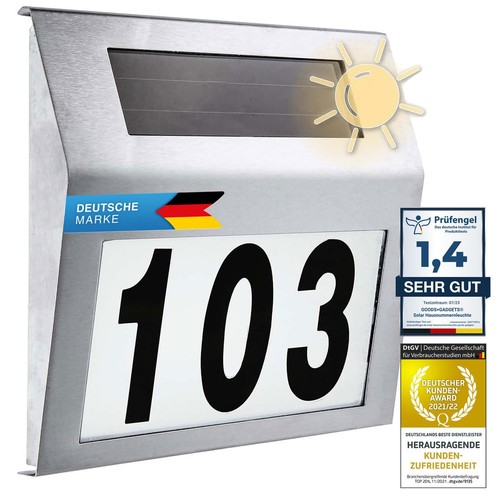 Solar hausnummernleuchte - solar,