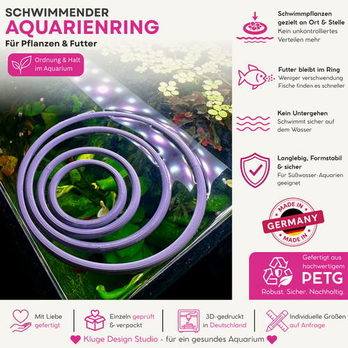 Schwimmender aquarienring - schwimmender,