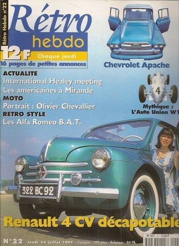 Retro hebdo renault 4cv - hebdo,