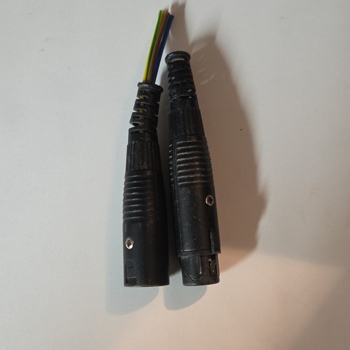 Xlr audiostecker schwarz - 2x,