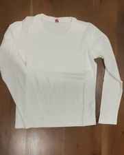 Langarmshirt weiß mit Rückenschrift staff Gr. 36 Esprit
