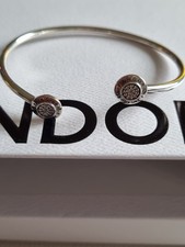 Pandora Signature Open Bangle 19 cm Silber 925