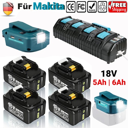 Für makita 18v 5ah 6ah - 4x,