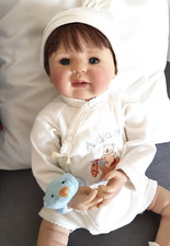 Künstlerpuppe Adam von Angela Harris, Rebornbaby 60 cm, mit Zertifikat, wie neu!