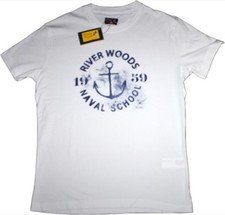 River Woods T-Shirt weiß NEU Gr.116 oder 128 Druckmotiv Anker