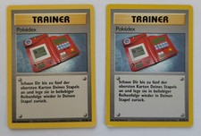 2 Stück - Pokemon Karte - Trainer Pokedex - Base Basis Set 87/102 - Deutsch