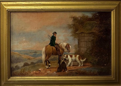Antikes ölgemälde figur - antikes,