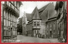 Northeim 1955 Schaupenstiel Fachwerkgebäude Lux Bildkarten-Verlag Hannover AK