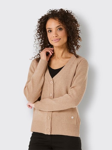 Kaschmir strickjacke braun - kaschmir,