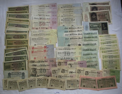 Sammlung mit 100 banknoten - mit,