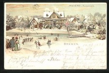 Winter-Lithographie Bremen