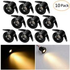 10x Mini Spot Strahler LED-Einbaustrahler Minispot Einbauleuchte Licht 1W 230V