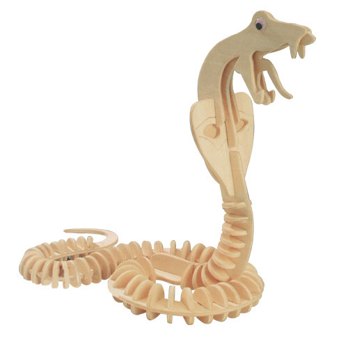 Schlange holzbausatz reptil - schlange,