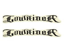 2x Lowrider Name Sticker Pair