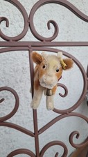 Steiff Kuh/Kalb "Bessy" mit Knopf und Fahne