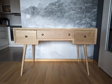 Schreibtisch mit Schubladen MDF Holzoptik 