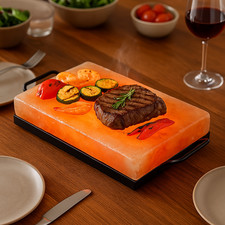 Salzstein Grillplatte XXL