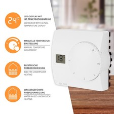 Digital Aufputz-Thermostat SAS816 Raumthermostat Bodenfühler Fußbodenheizung
