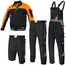 Arbeitshose Latzhose Arbeitsjacke Arbeitsshorts Arbeitslatzhose schwarz Gr.44-64