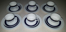 NEU ♥ THOMAS Kaffeeservice kobalt blau Goldrand 6x Tasse 6x UT 6x Teller 18 tlg.