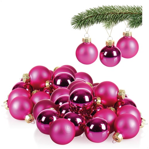 40x mini christbaumkugeln - 40x, mini-christbaumkugeln