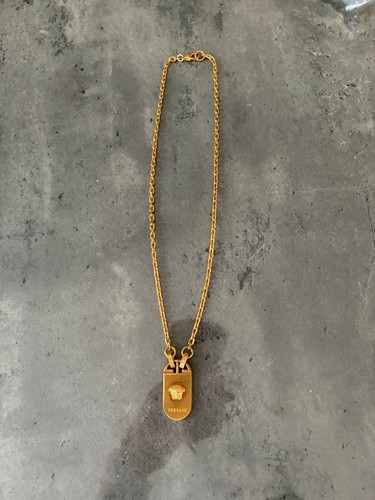 Versace vergoldete halskette - vergoldete,
