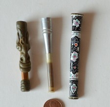 3 alte Zigarrenspitze
