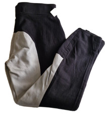 Tyson Damen Hochbund Stiefelreithose Reithose Schwarz Vollbesatz Grau Gr. 44 neu