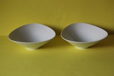 2 Hutschenreuther Apart Weiss Schüssel Servierschüssel 22,5 cm 2 Stück