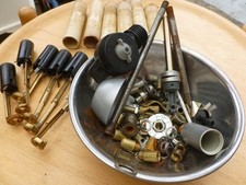 KONVOLUT HÜLSEN SCHRAUBEN -Kronleuchter-Lampenteile- Ersatzteile- Bastler -Nr.9