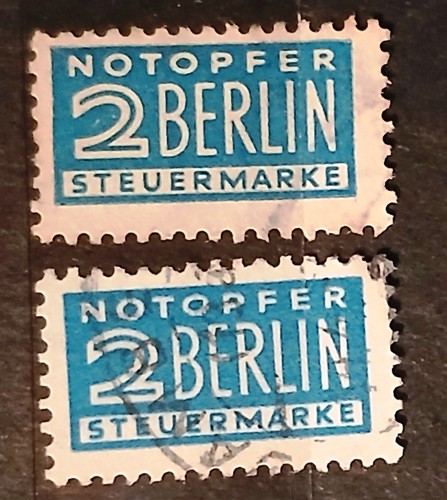 Steuermarken notopfer - steuermarken,