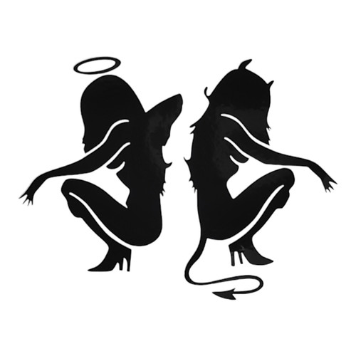 Engel teufel aufkleber sticker - engel,