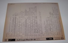 Ersatzteilkatalog auf Microfich Audi Coupe / Coupé Typ 89 B3 1995 - 1996