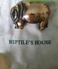 Gürtelschnalle, Elefant, Reptil's House, Messing, NEU