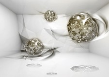 Grau Kugeln Diamant Abstrakt