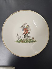 Rosenthal großer Teller Osterhase Osterteller Sammlerstück Goldrand 50er Jahre?