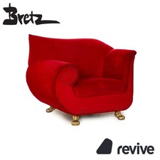 Bretz Gaudi Stoff Sessel Rot