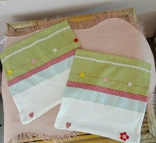 2er Set Kissen Hülle IKEA Fabler BÄRD shabby ❤ LANDHAUS ? Vintage MEHRFARBIG 1K