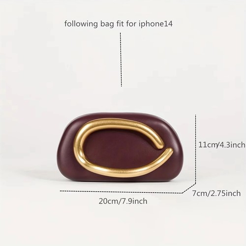 Gold verschluss box clutch - gold,