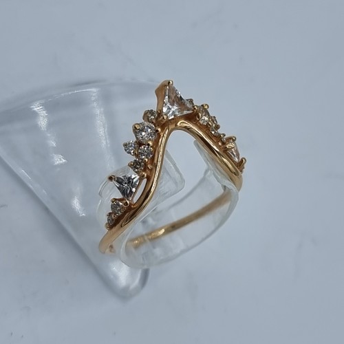 D73 ring rot gold 750 - ,
