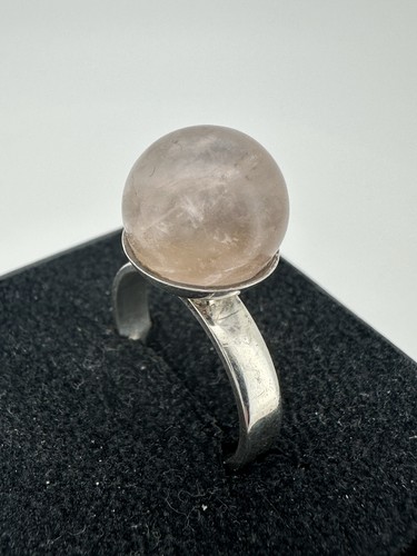 Silberring 925 mit rosenquarz - mit,