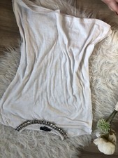 T Shirt Top Weiß Gr 38 M