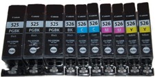 10x Original Canon Patronen für Canon Pixma MG5150 MG5250 MG5350 MG6150 