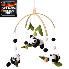 Baby Mobile Panda aus Holz mit