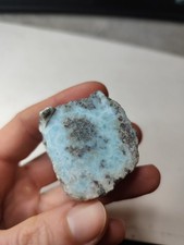 Larimar Rohstein Handschmeichler Mineralien MineralSteine blau Heilsteine 73 g